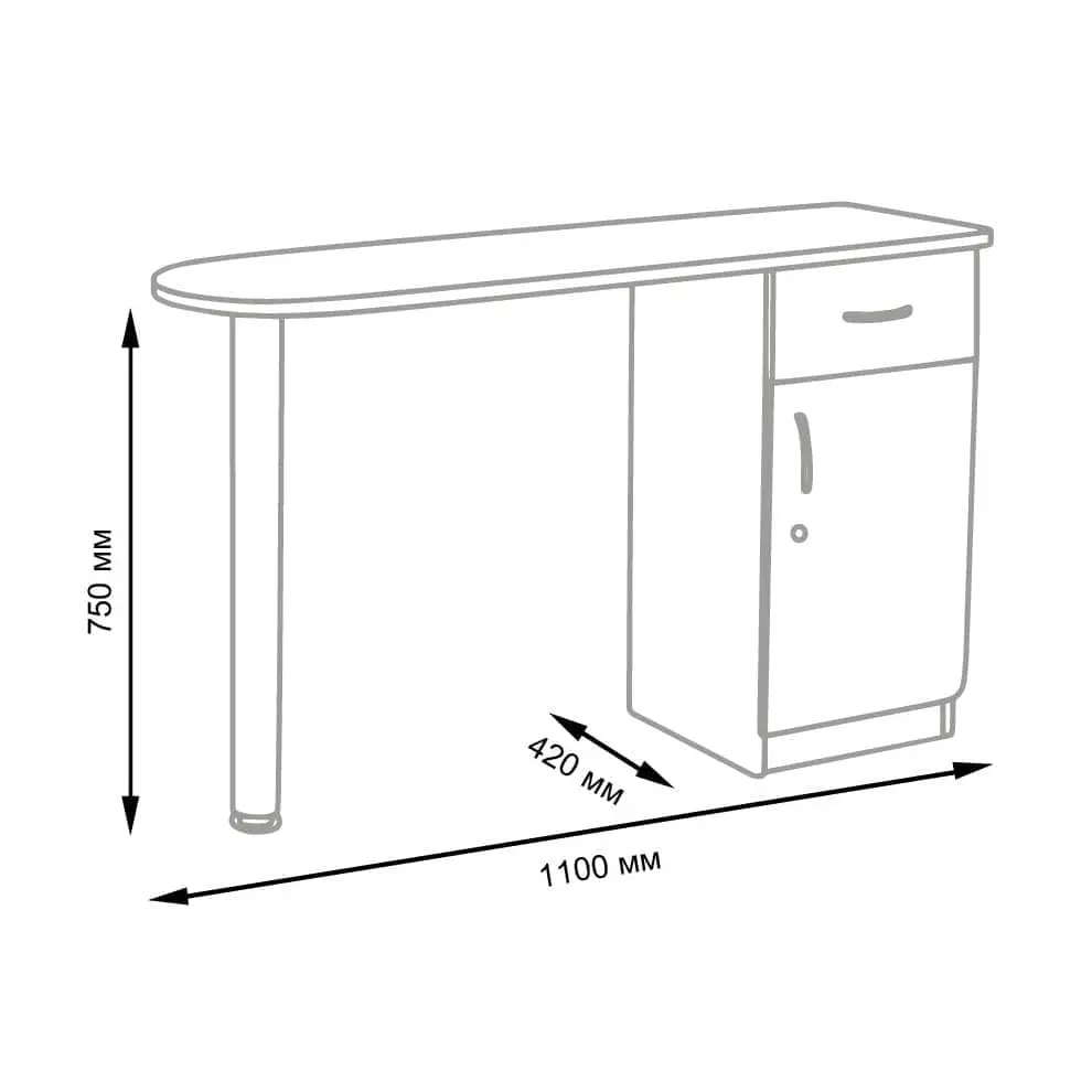 Стол маникюрный Бридж
