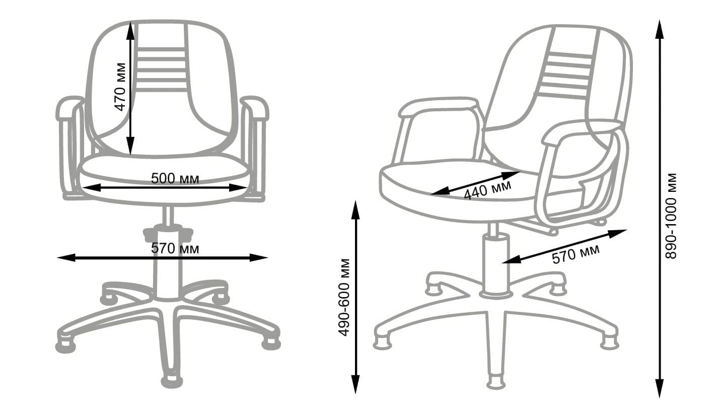 Парикмахерское кресло Бриз схема
