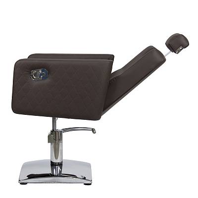 Парикмахерское кресло МД-166 гидравлика, регулировка спинки и подголовника: вид 7