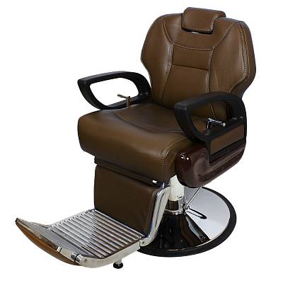 Кресло мужское Барбер МД-8763 тёмно-коричневый: вид 5