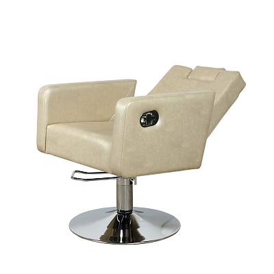 Парикмахерское кресло МД-166 гидравлика, регулировка спинки и подголовника: вид 0